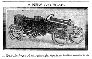 1914 Merz Cyclecar