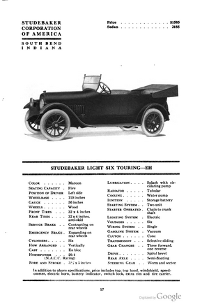 Studebaker Model EH Touring