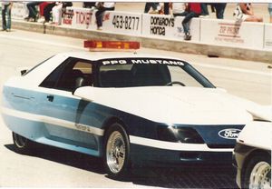 PPG Ford Mustang Pace Car at the 1986 Miller American 200