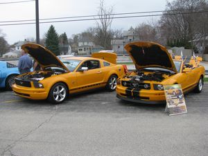 2007 & 2009 Grabber Orange Ford Mustang