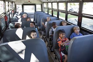 Children on School Bus