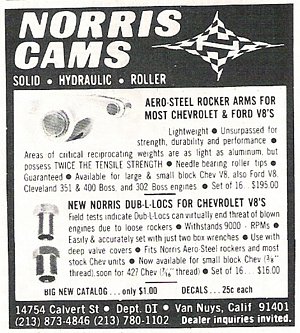 Norris Cams Advertisement