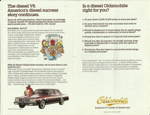 Second Diesel Choice from Oldsmobile