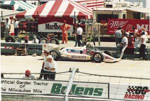 Johnny Parsons Car at the 1986 Miller American 200