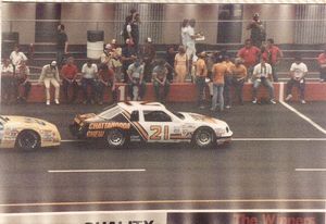 1985 David Pearson Car at the 1985 Champion Spark Plug 400