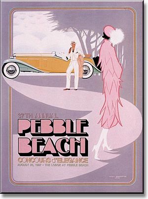 1987 Pebble Beach Concours d'Elegance Poster