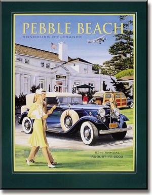 2003 Pebble Beach Concours d'Elegance Poster - 1932 Lincoln Model KB