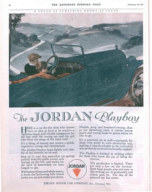 1921 Jordan Playboy Advertisement