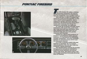 1985 Pontiac Catalog - Pontiac Firebird