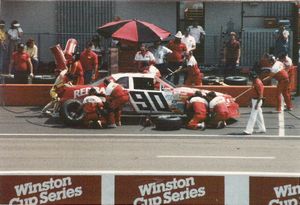 1987 Ken Schrader Car at the 1987 Champion Spark Plug 400