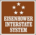 A logo for the Eisenhower Interstate System