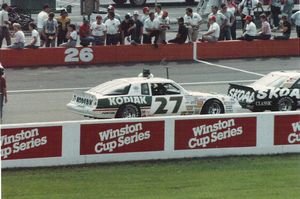 1987 Rusty Wallace Car at the 1987 Champion Spark Plug 400