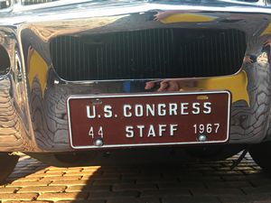 1967 U.S. Congress Staff License Plate