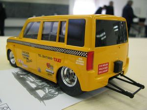 Scion xB Yellow Cab Drag Race Car