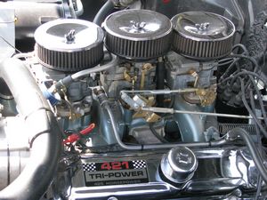 1966 Pontiac 2+2 421 Tri-Power Carburetors
