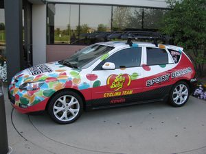 Jelly Belly Sport Beans Cycling Team Mazda3
