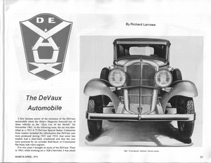 DeVaux Automobile