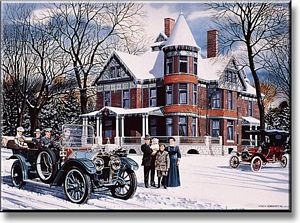 Christmas Portrait - 1911 Oldsmobile Autocrat Art