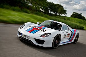 Porsche 918 Spyder in Martini Racing Colours