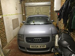 Audi TT in garage