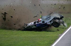 Formula 1 crash