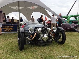 CarFest South - Morgan 3, showing its 2 litre S&S engine