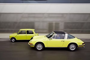 Classic Mini and Porsche