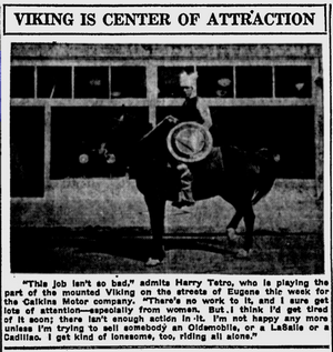 Viking on Horse, Harry Tetro