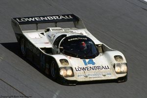 Al Holbert in Löwenbräu Porsche