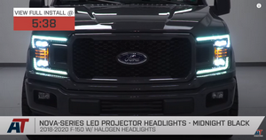 Ford F150 Nova-Series LED Projector Headlights Black Housing