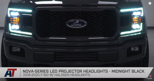 Ford F150 Nova-Series LED Projector Headlights Black Housing