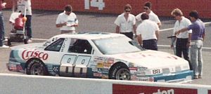 1987 Buddy Baker Car at the 1987 Champion Spark Plug 400