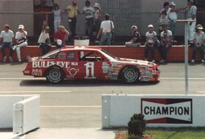 1987 Brett Bodine Car at the 1987 Champion Spark Plug 400