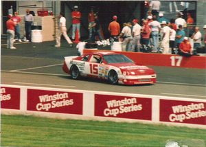 1989 Brett Bodine Car at the 1989 Champion Spark Plug 400