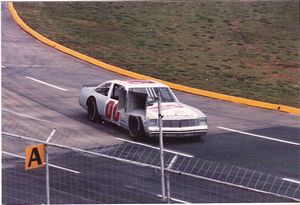 1986 Brett Bodine Car at the 1986 Nationwise 150