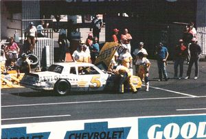 1985 Geoff Bodine Car at the 1985 Champion Spark Plug 400
