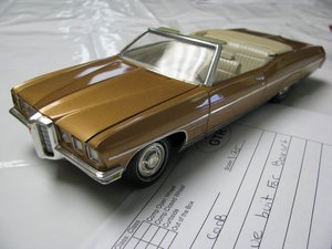 1970 Pontiac Bonneville Model Car