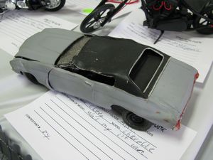 Wrecked 1972 Chevrolet Chevelle Model