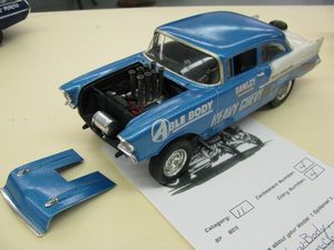 Heavy Chevy Drag Racer Model Car