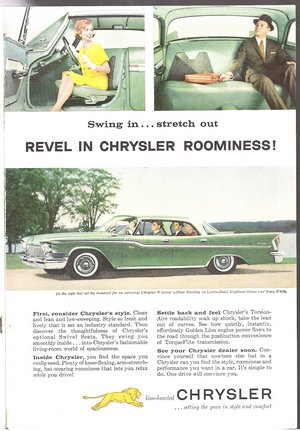 1960 Chrysler Advertisement