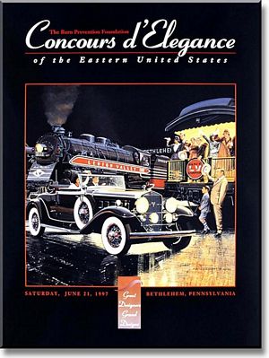 1997 Concours d'Elegance of the Eastern United States Poster - 1931 Cadillac Twelve