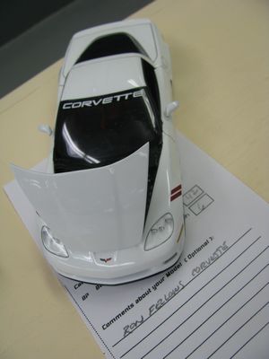 2008 Chevrolet Corvette Ron Fellows Edition Model Car