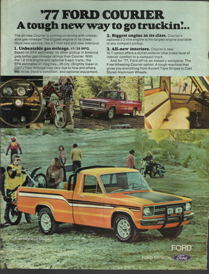 1977 Ford Courier Advertisement