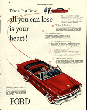 1953 Ford Crestline Sunliner Advertisement