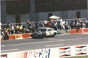 1985 Dale Earnhardt Chevrolet Monte Carlo at the 1985 Champion Spark Plug 400