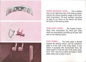 1961 Ford Falcon Owner's Manual Page 12: Controls