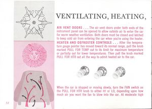 1961 Ford Falcon Owner's Manual Page 14: Ventilating, Heating, & Air Conditioning Systems