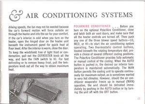 1961 Ford Falcon Owner's Manual Page 15: Ventilating, Heating, & Air Conditioning Systems