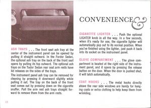 1961 Ford Falcon Owner's Manual Page 18: Convenience & Safety Features