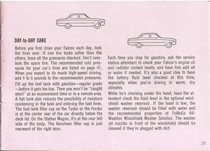 1961 Ford Falcon Owner's Manual Page 23: Day-to-Day Care